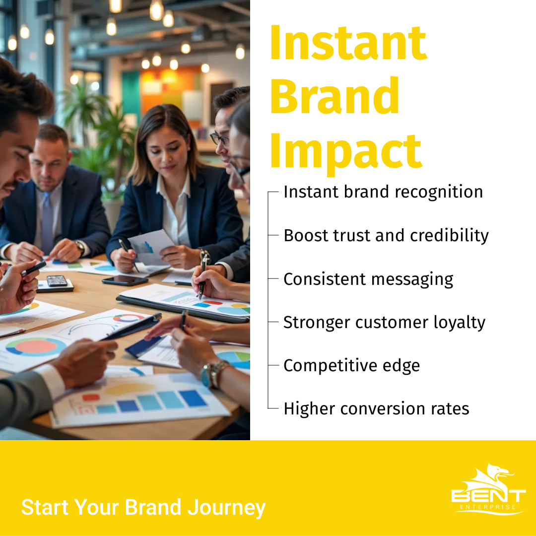 branding-services Team discussing brand strategies at a conference table.