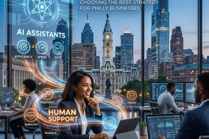 AI assistants and human support in Philly businesses