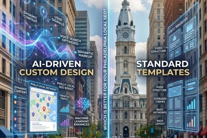 AI-driven web design versus standard templates in Philadelphia