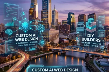 Philadelphia business web design AI versus DIY builders