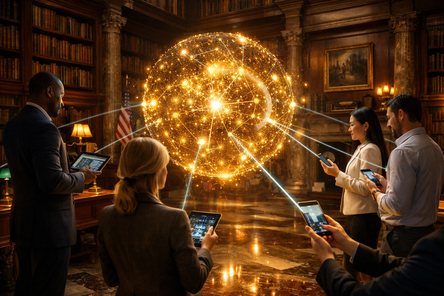 AI automation knowledge hub helping a Philadelphia business team access institutional data.